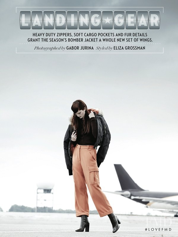 Sophie Touchet featured in Landing Gear, November 2014