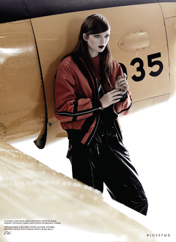 Sophie Touchet featured in Landing Gear, November 2014