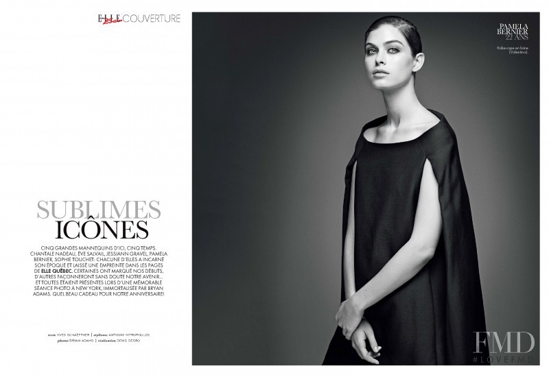 Pamela Bernier featured in Sublimes Icones, October 2014