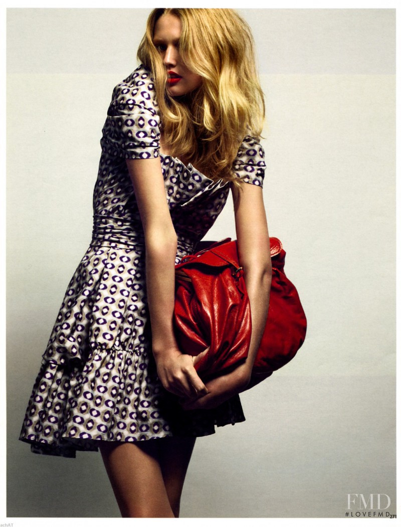 Toni Garrn featured in On the Sunny Side, December 2007