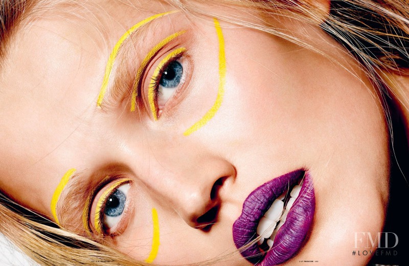 Toni Garrn featured in Feeling Blue? Try Painting Yourself A Different Colour, December 2014