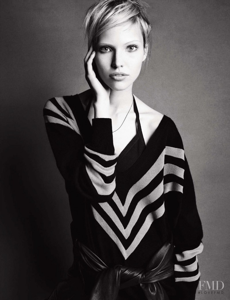 Sasha Luss featured in Short & Easy, December 2014