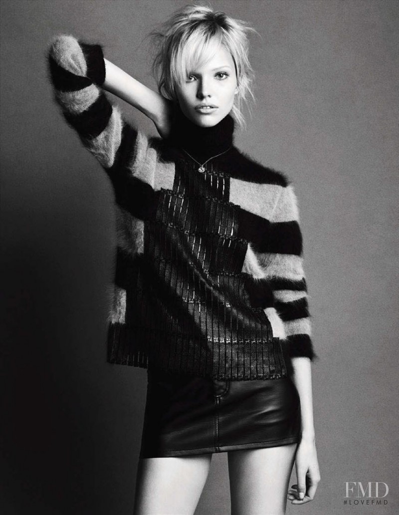 Sasha Luss featured in Short & Easy, December 2014