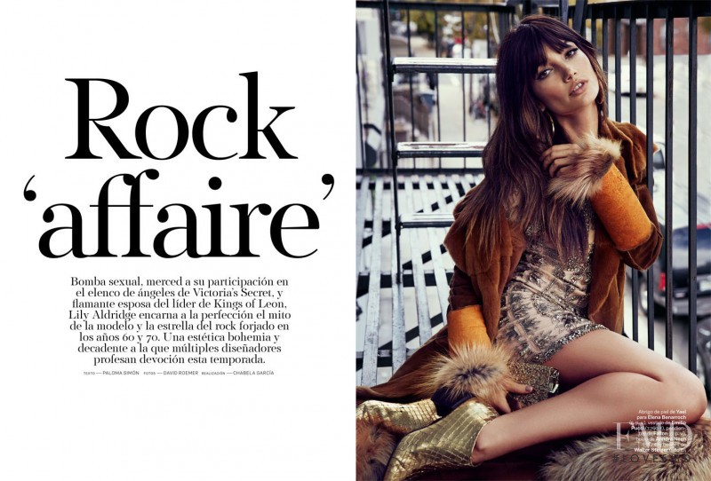 Lily Aldridge featured in Rock \'Affaire\', November 2014