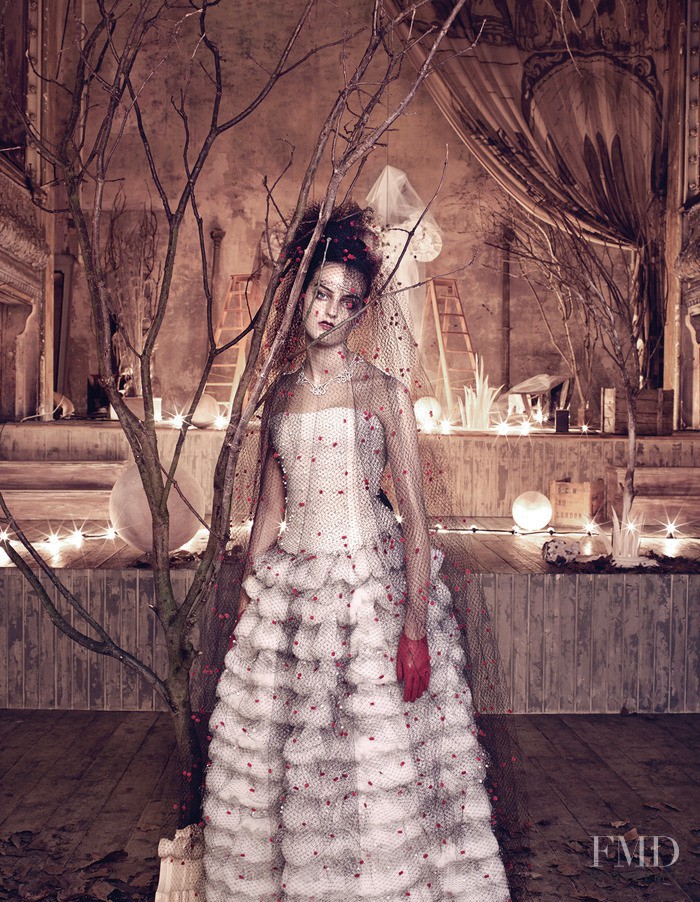 Georgia Taylor featured in Embellished White Eveningwear, November 2014