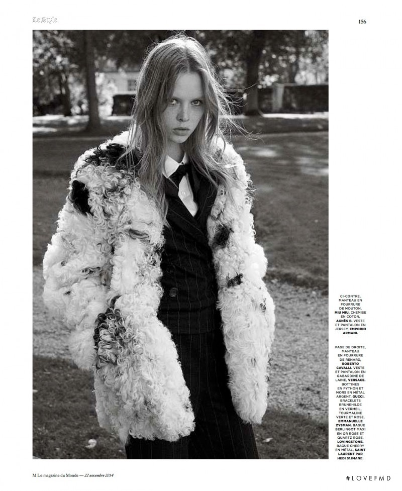 Daniela Witt featured in La Fourrure, November 2014