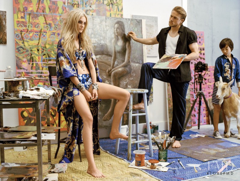 Caroline Trentini featured in Paint It Wild, December 2014