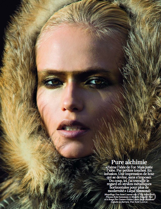Natasha Poly featured in Vibrations Chromatiques, August 2011