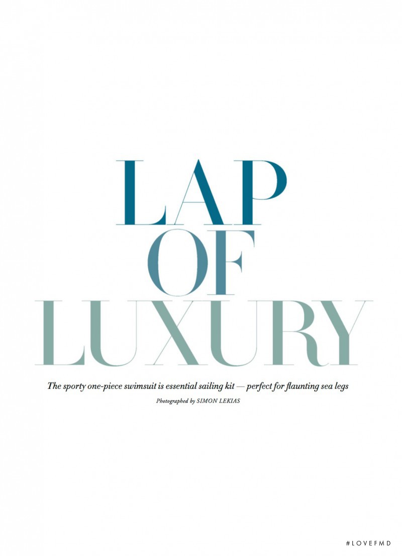 Lap Of Luxury, December 2014