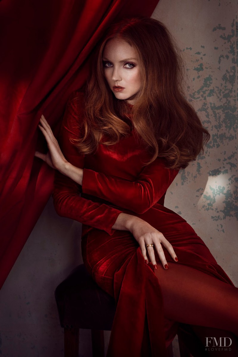 Lily Cole featured in La Fatina In Rosso, December 2014