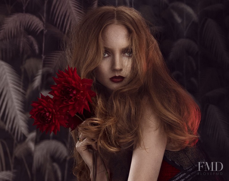 Lily Cole featured in La Fatina In Rosso, December 2014