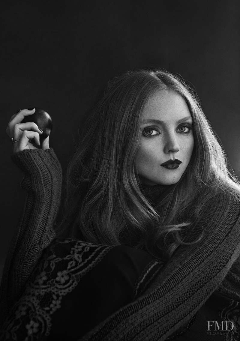 Lily Cole featured in La Fatina In Rosso, December 2014