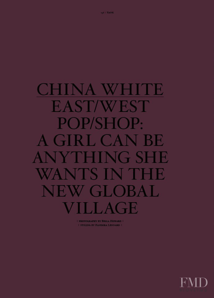 China White, March 2011