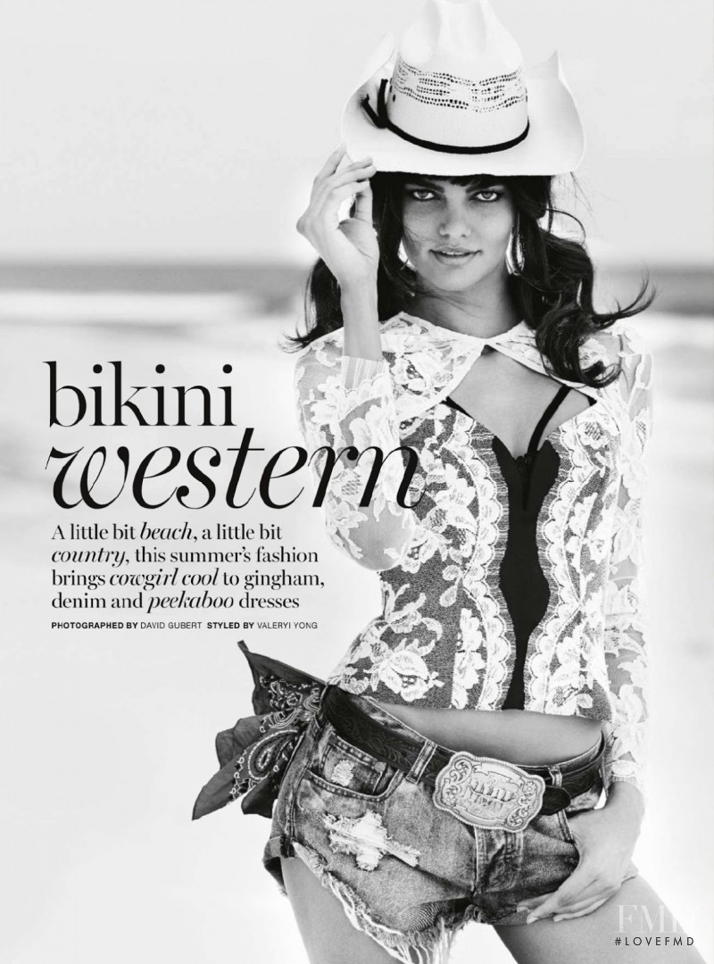 Barbara Fialho featured in Bikini Western, January 2015