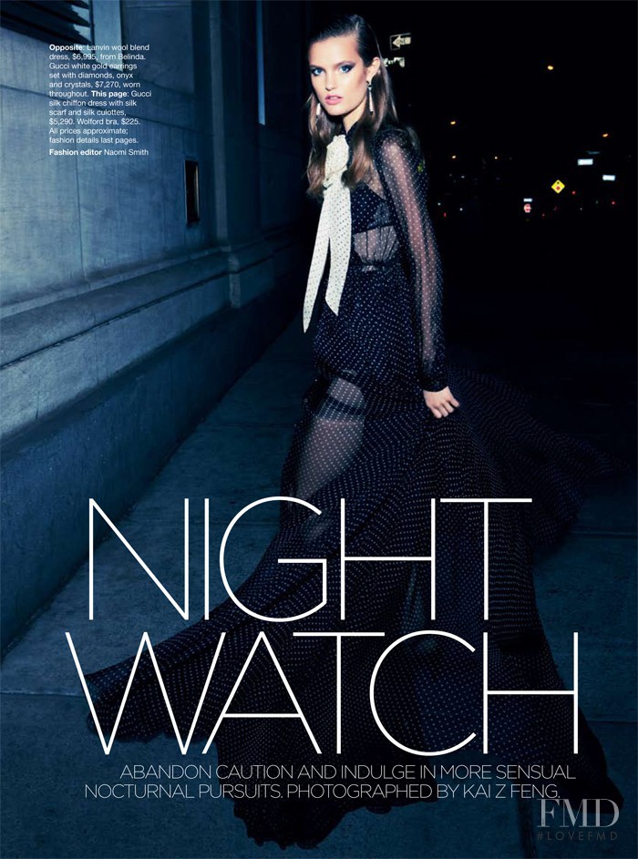 Katie Fogarty featured in Night Watch, September 2011