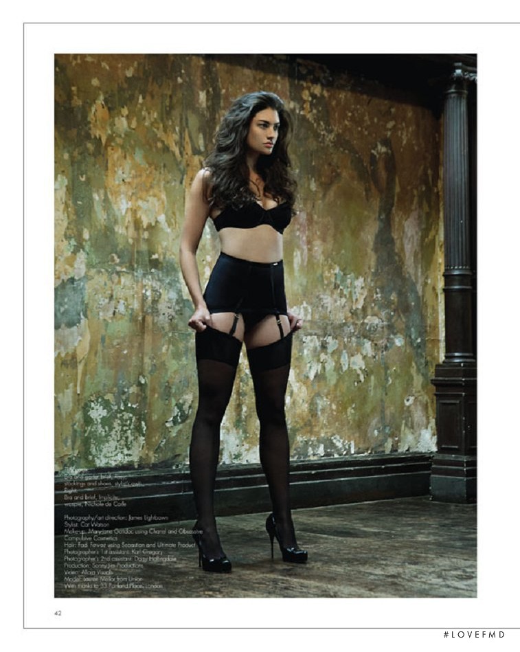 Lauren Mellor featured in The Bare Essentials, August 2011