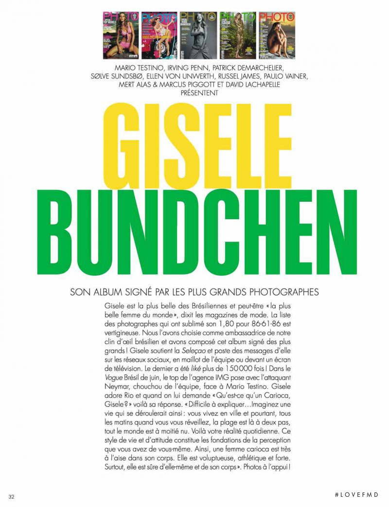 Gisele Bundchen, July 2014