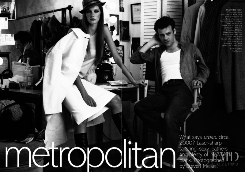 Gisele Bundchen featured in Metropolitan, August 1999