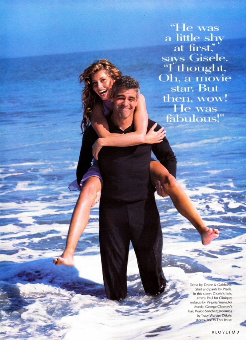 Gisele Bundchen featured in Catch Him if You Can, June 2000