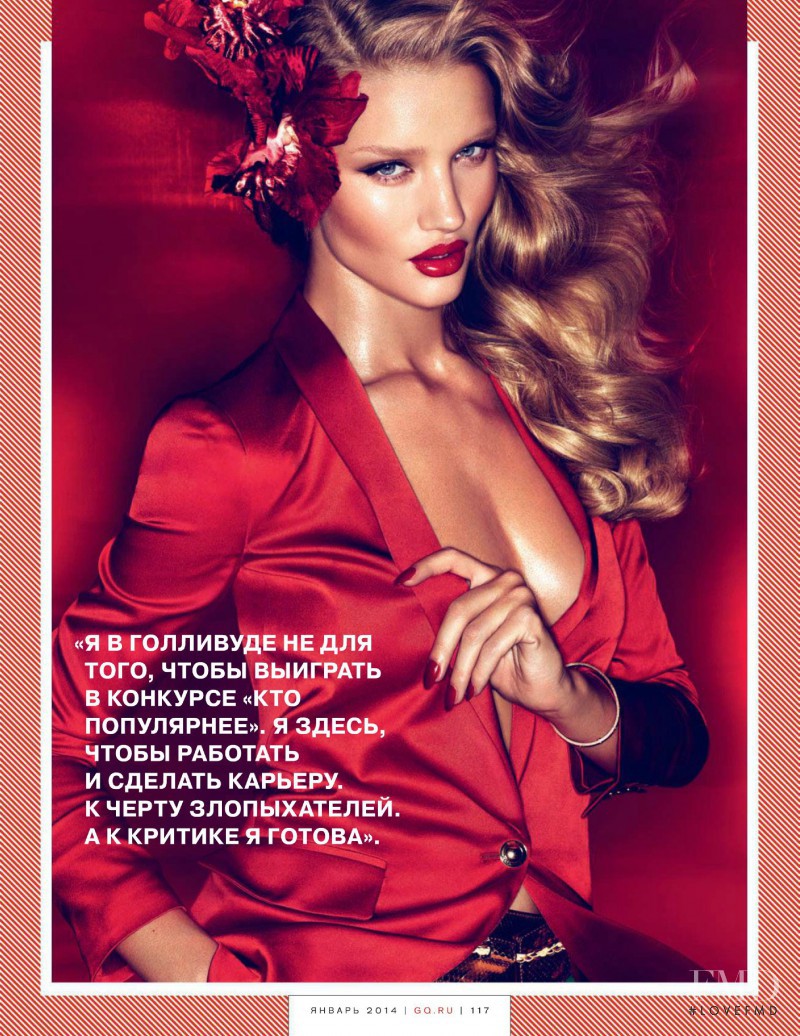 Rosie Huntington-Whiteley featured in Roses without thorns, January 2014