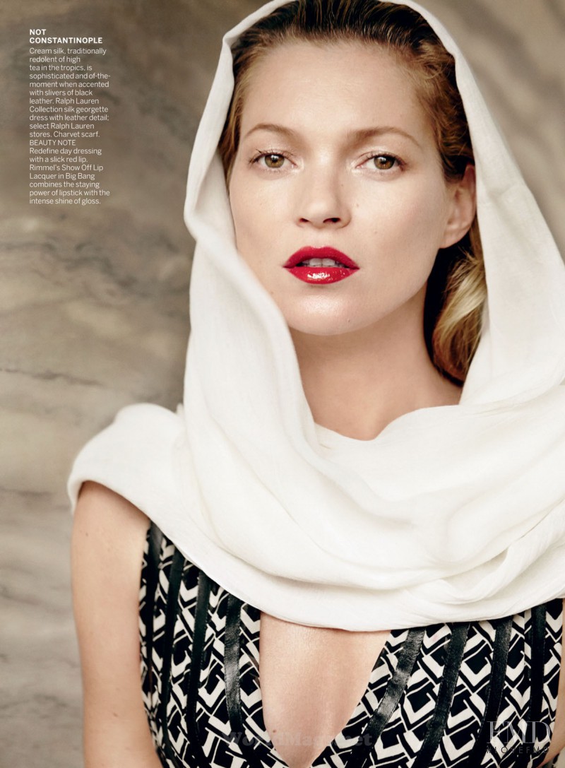 Kate Moss featured in The Silk Road, December 2013