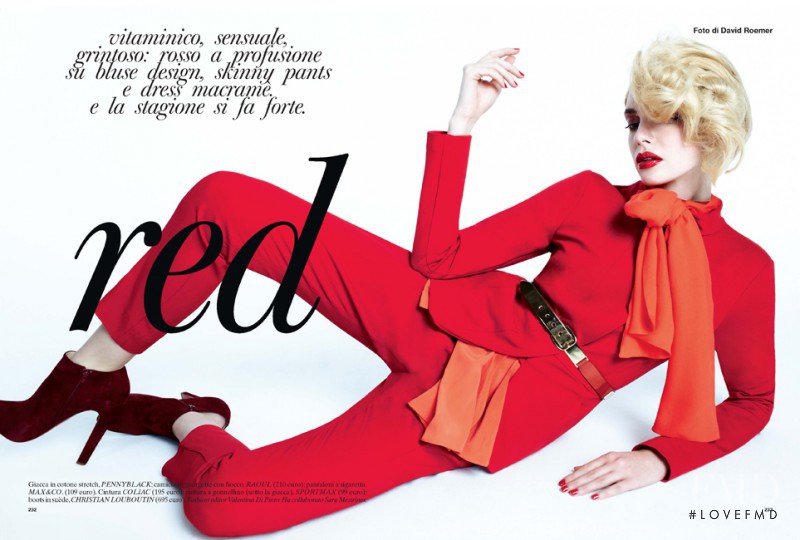 Sophie Srej featured in Red, August 2011