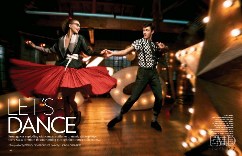 Arizona Muse featured in Let\'s Dance, August 2011