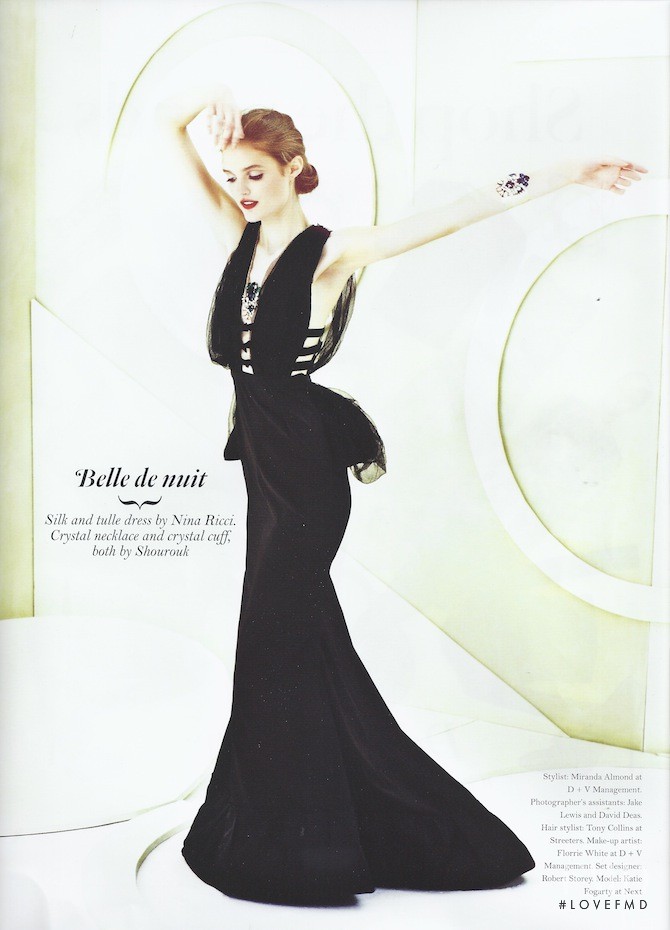 Katie Fogarty featured in The age of elegance, September 2012
