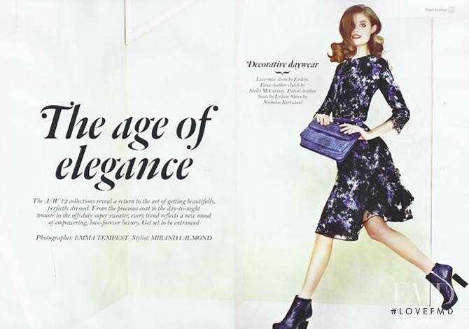 Katie Fogarty featured in The age of elegance, September 2012