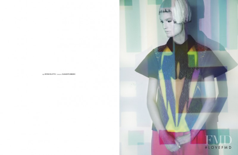 Katie Fogarty featured in Purity Under Neon Colour, August 2012