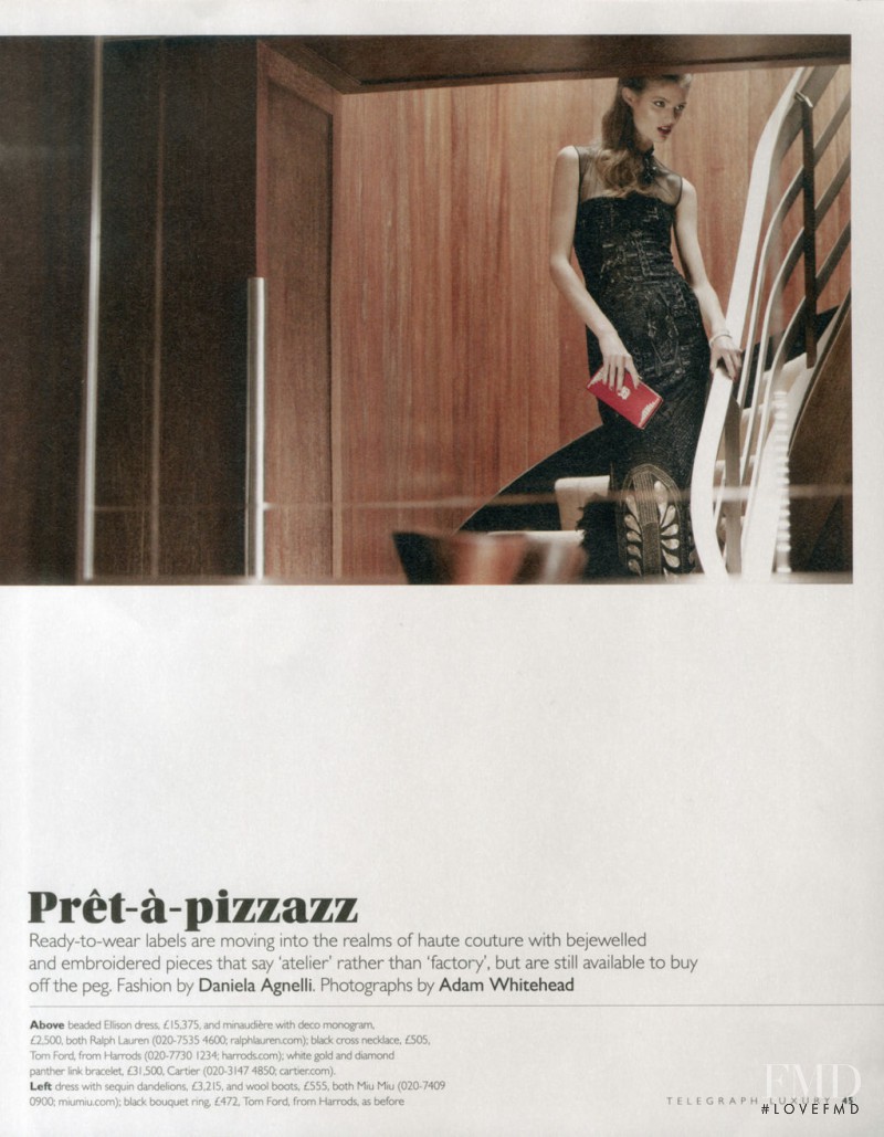 Katie Fogarty featured in Prêt-à-pizzazz, November 2011