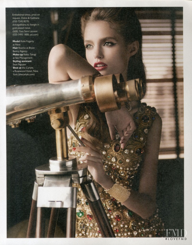 Katie Fogarty featured in Prêt-à-pizzazz, November 2011