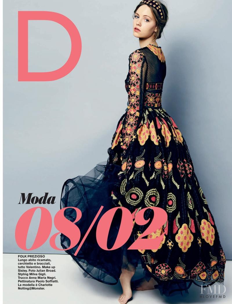 Charlotte Nolting featured in Moda, February 2014