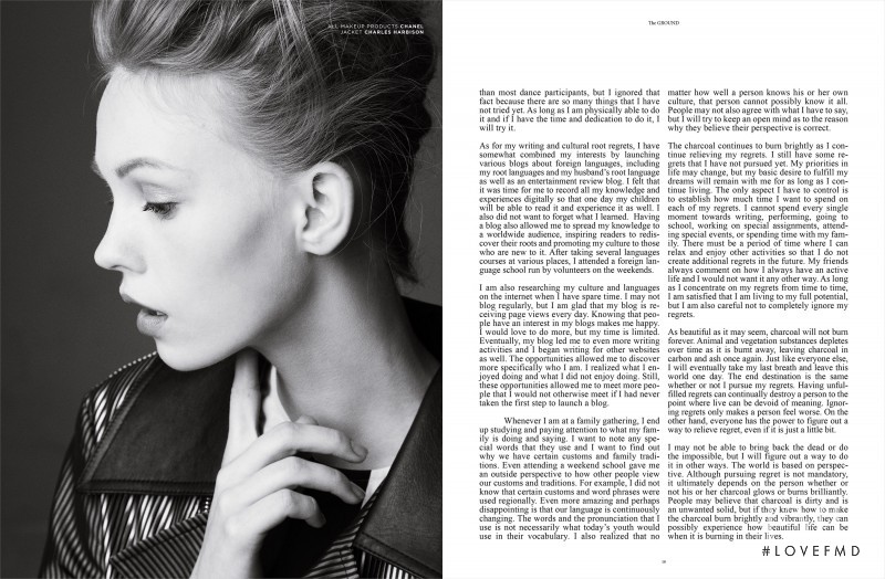 Charlotte Nolting featured in Regrets Last a Life Time, April 2014