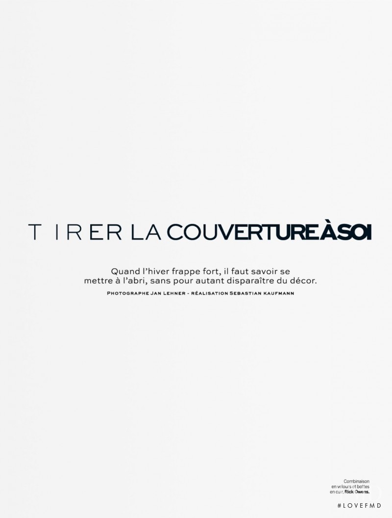 Tirer La Couverture à Soi, January 2015