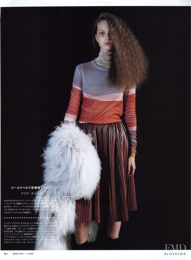 Liza Ostanina featured in Symphonic Knit Style, October 2014