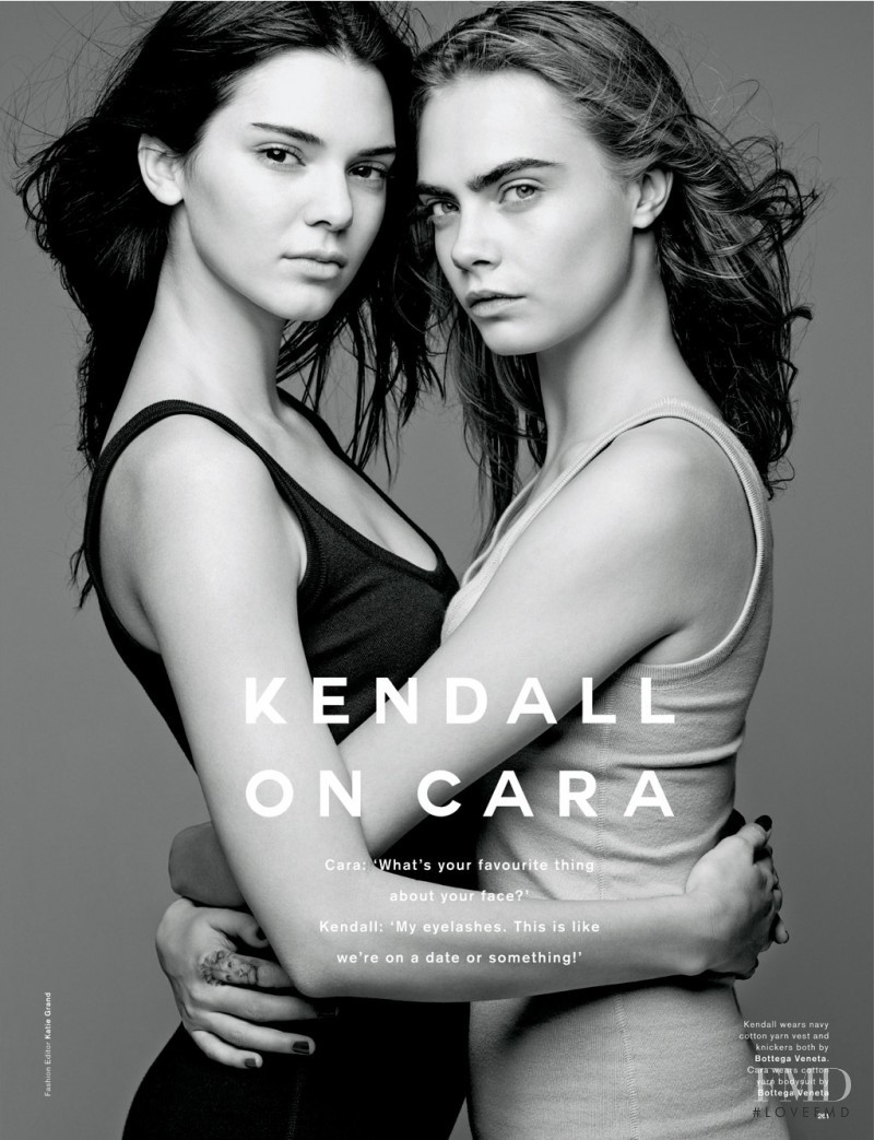 Cara Delevingne featured in Kendall On Cara, March 2015