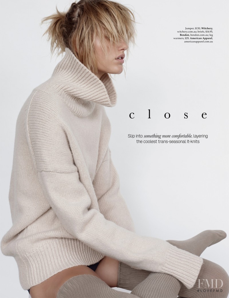 Louise Mikkelsen featured in Close Knit, February 2015