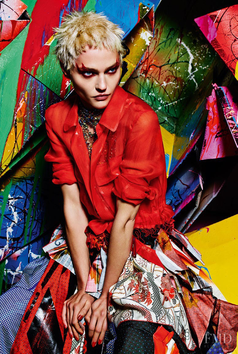 Sasha Pivovarova featured in A Stylish Excess, February 2015