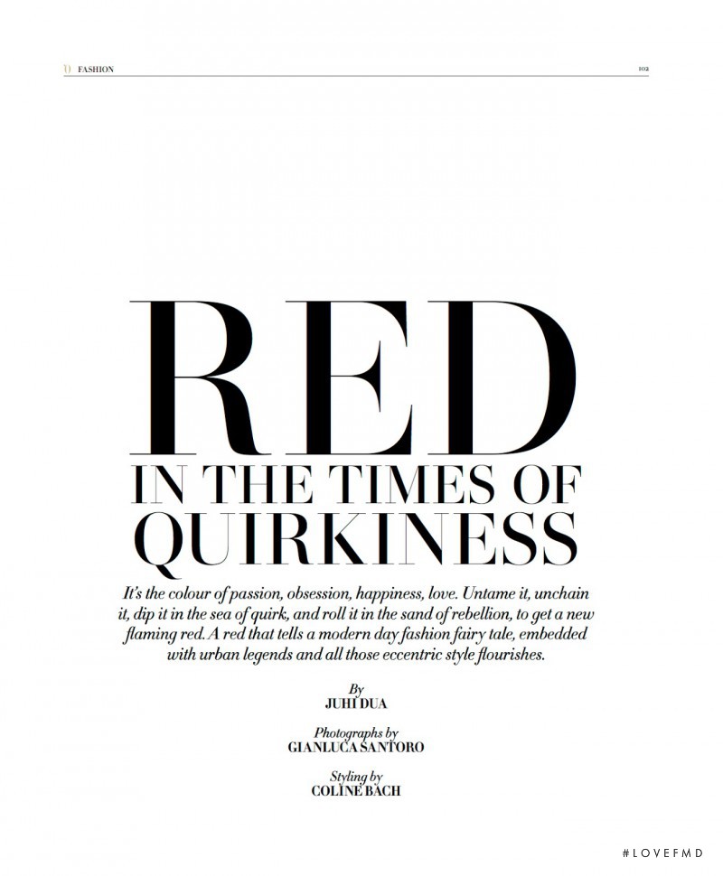 Red In The Times Of Quirkiness, February 2015