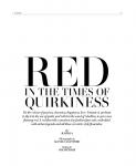 Red In The Times Of Quirkiness