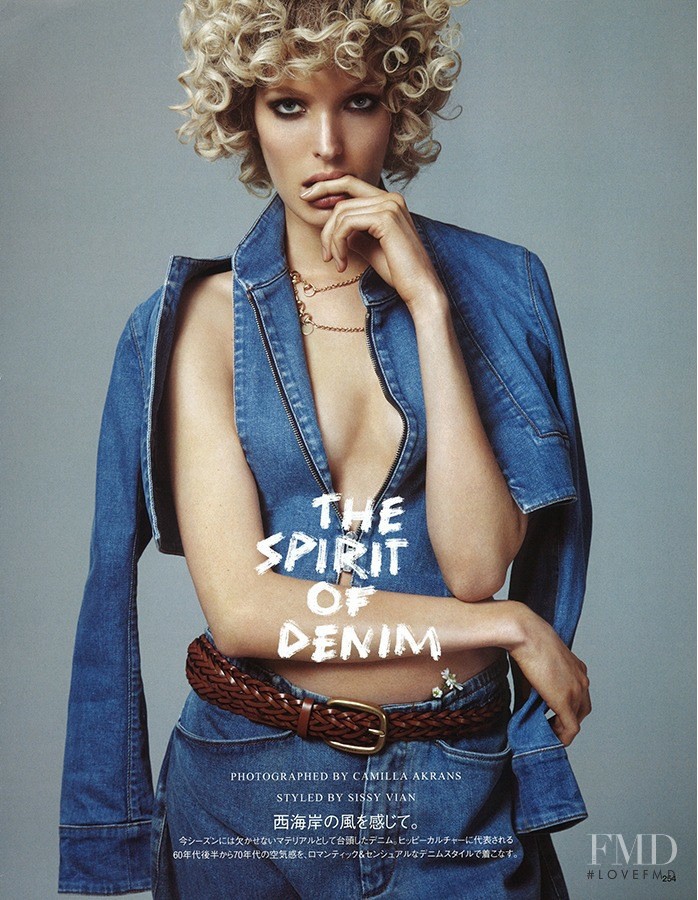 Alisa Ahmann featured in The Spirit Of Denim, March 2015
