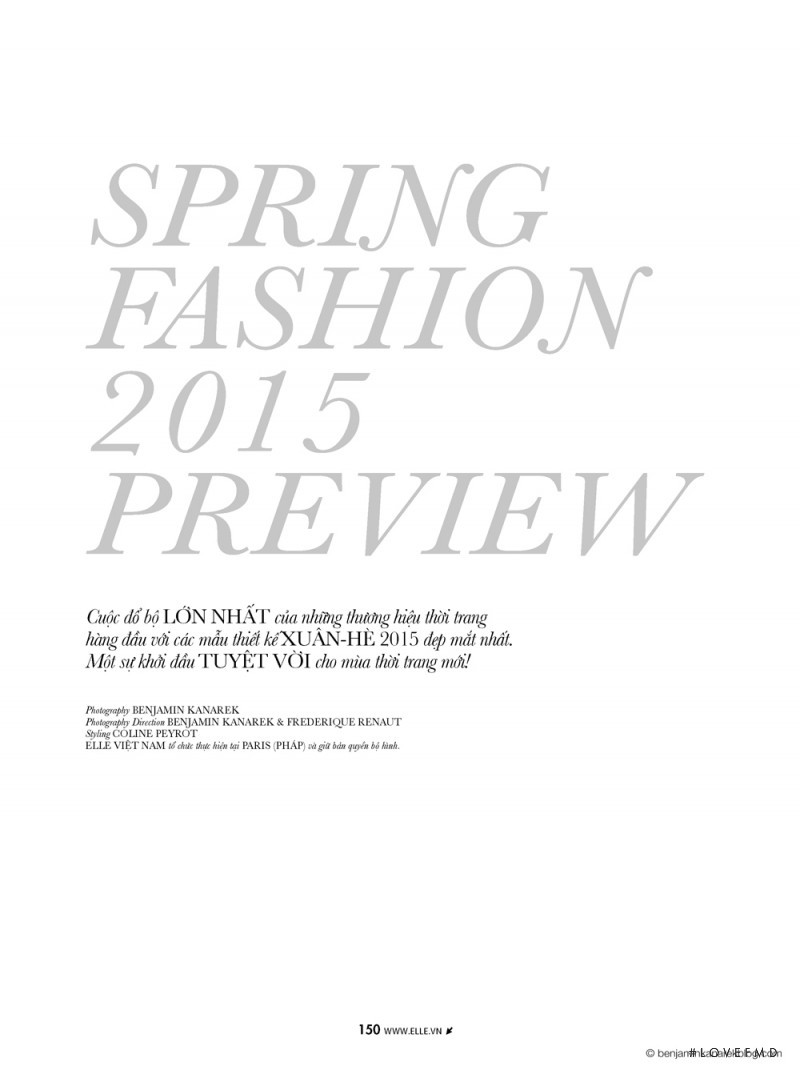 Spring Fashion 2015 Preview, February 2015