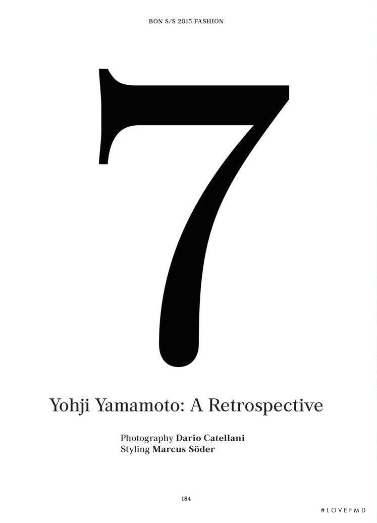 Yohji Yamamoto, March 2015