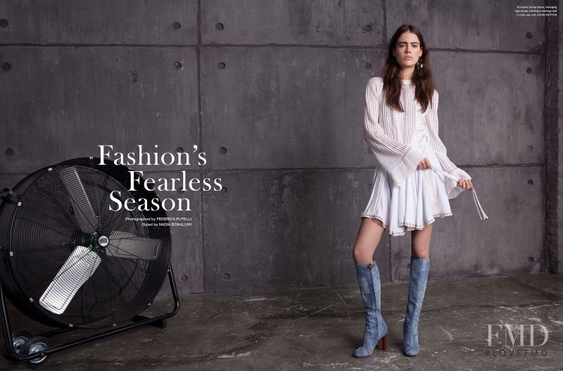 Taja Feistner featured in Fashion\'s Fearless Season, March 2015