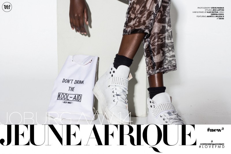 Aamito Stacie Lagum featured in Jeune Afrique, September 2014