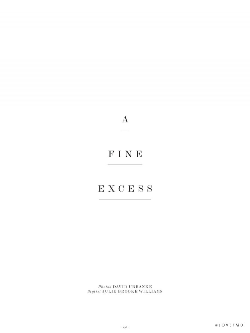 A Fine Excess, March 2015