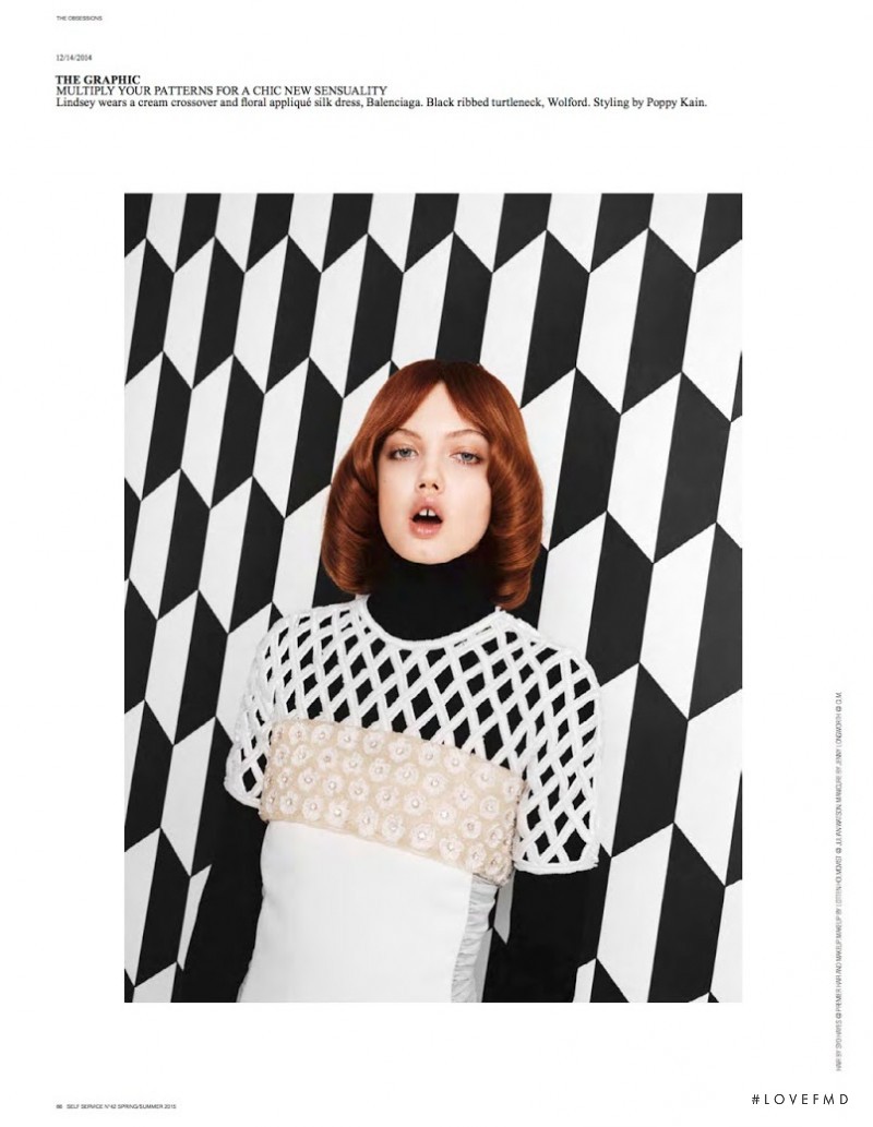 Lindsey Wixson featured in The Obsessions, March 2015