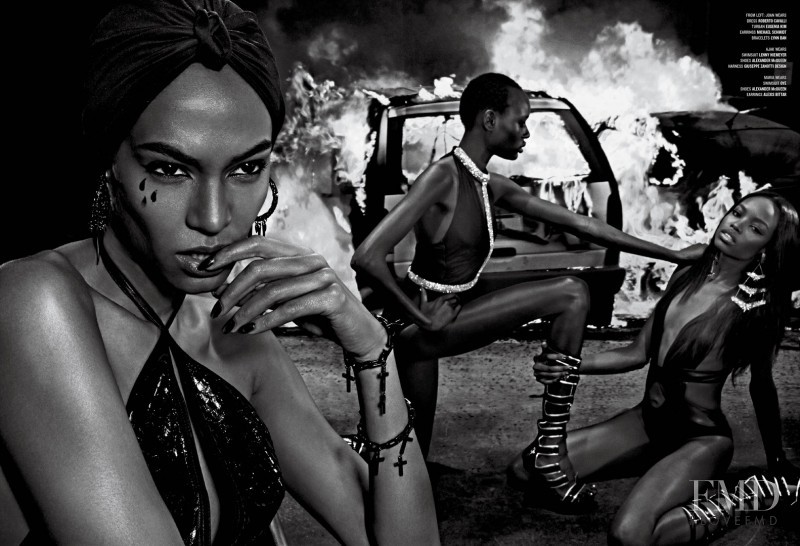 Joan Smalls featured in Fight Fire With Fire, March 2015