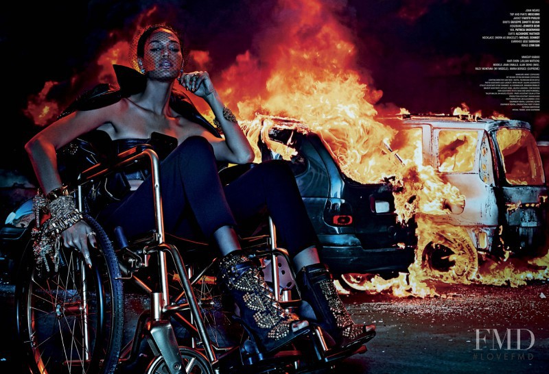 Joan Smalls featured in Fight Fire With Fire, March 2015